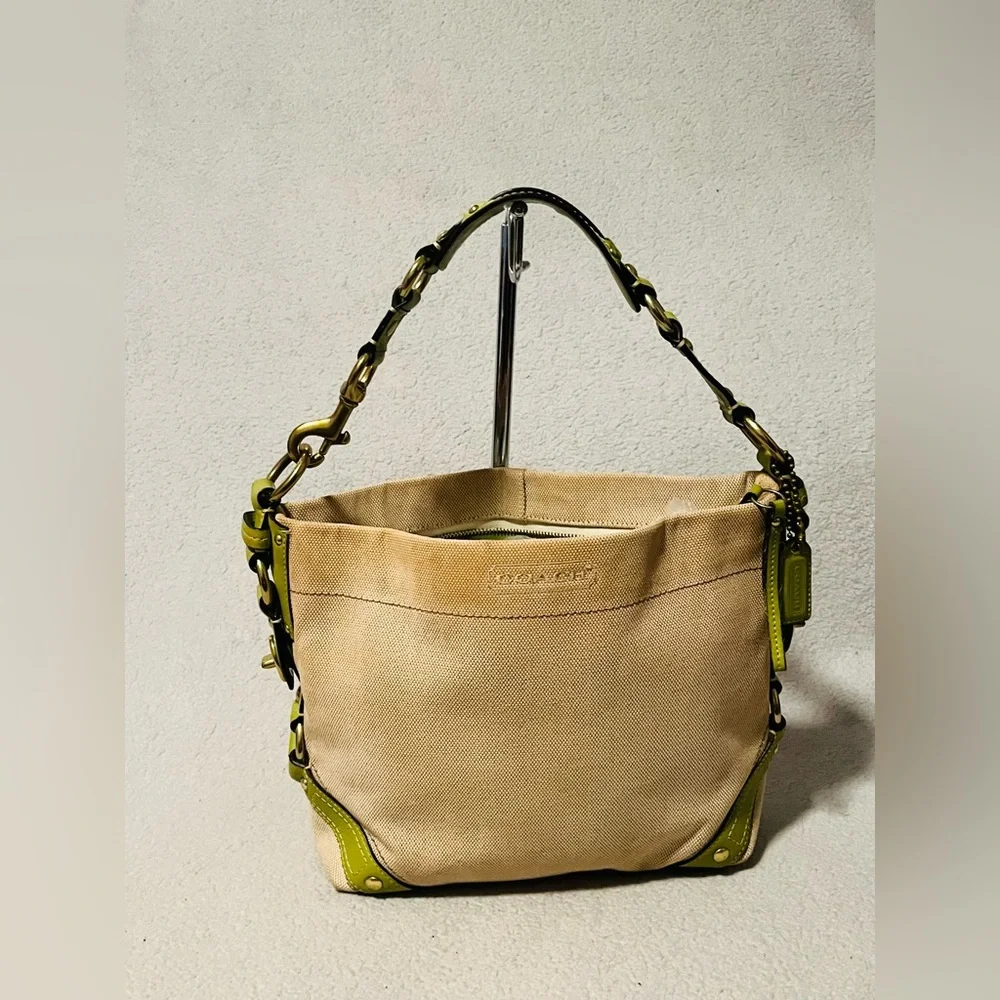 COACH Vintage Carly Canvas/Leather Handbag - Picture 6 of 13